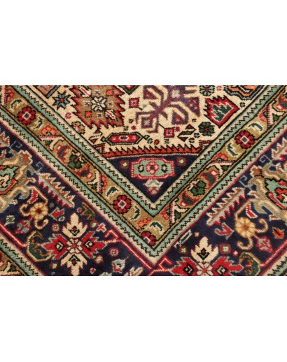 Tappeto Tabriz Persia marrone giallo 200x296