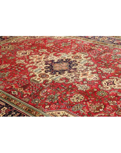 Tappeto Tabriz Persia marrone giallo 200x296