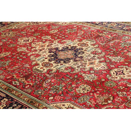 Tappeto Tabriz Persia marrone giallo 200x296