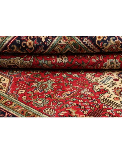 Tappeto Tabriz Persia marrone giallo 200x296