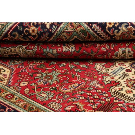Tappeto Tabriz Persia marrone giallo 200x296