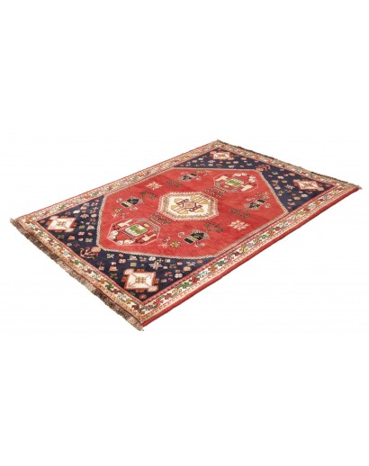 Tappeto Shiraz Fine Persia marrone giallo 122x174