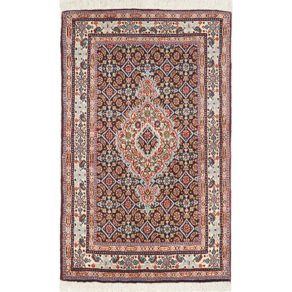 Tappeto Moud Persia azzurro bianco 55x92 Tappeto Moud Persia azzurro bianco 55x92