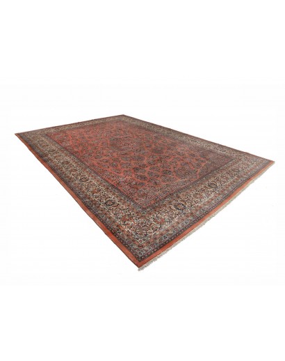 Tappeto Sarough Persia azzurro bianco 338x486