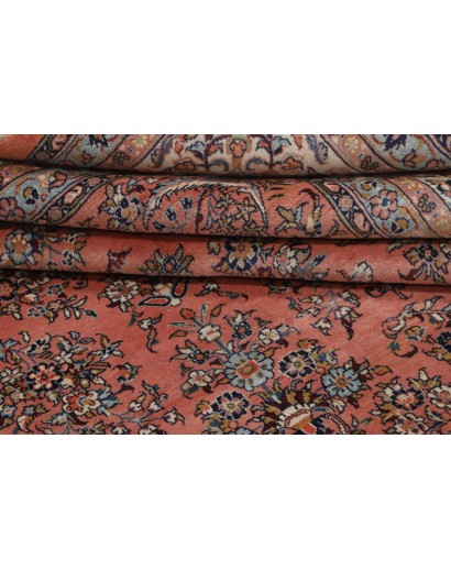 Tappeto Sarough Persia azzurro bianco 338x486