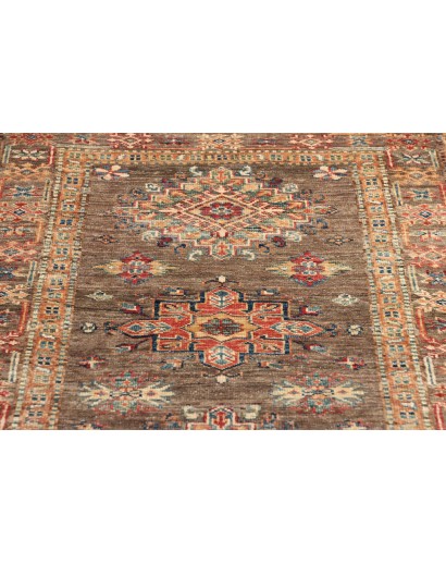 Tappeto Kazak Fine Pakistan azzurro marrone 85x256