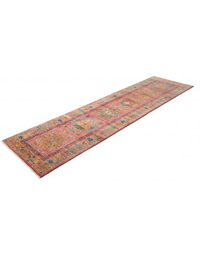 Tappeto Tribal Pakistan bianco beige 77x297