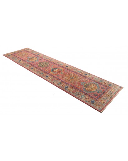 Tappeto Tribal Pakistan bianco beige 77x297