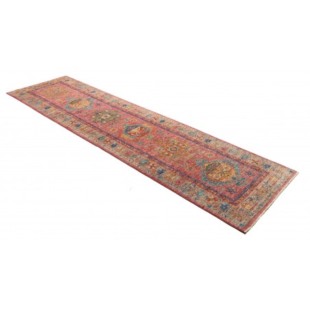 Tappeto Tribal Pakistan bianco beige 77x297