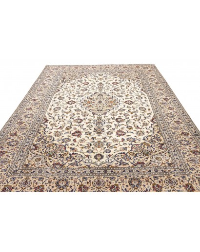 Tappeto Kashan Persia bianco verde 247x342