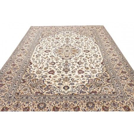 Tappeto Kashan Persia bianco verde 247x342