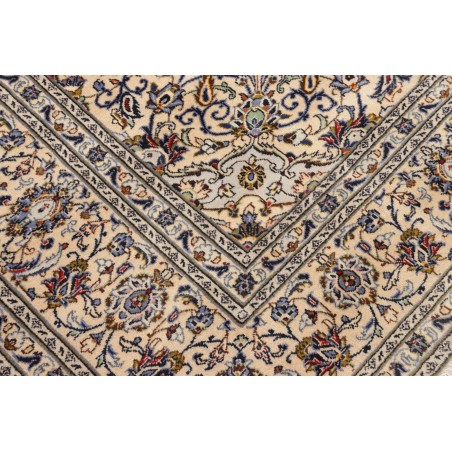Tappeto Kashan Persia bianco verde 247x342