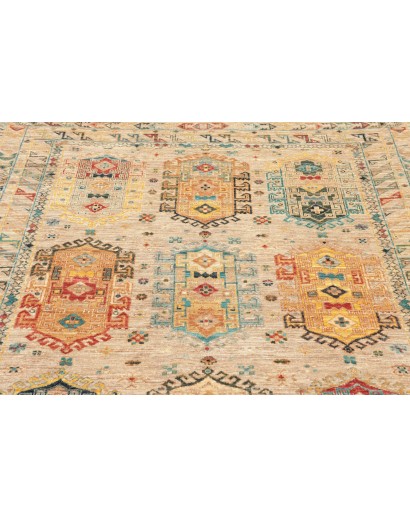 Tappeto Tribal Pakistan marrone azzurro 150x199