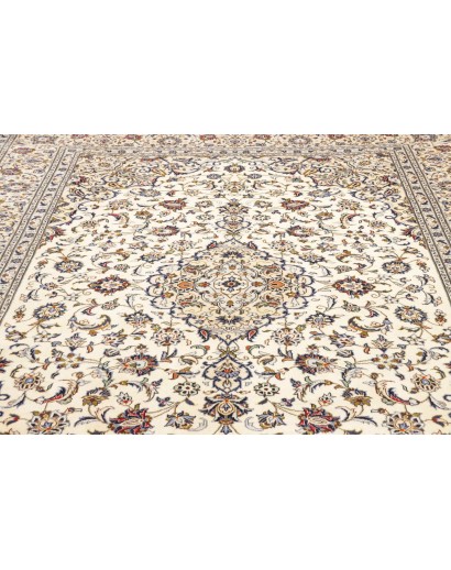 Tappeto Kashan Persia bianco verde 247x342