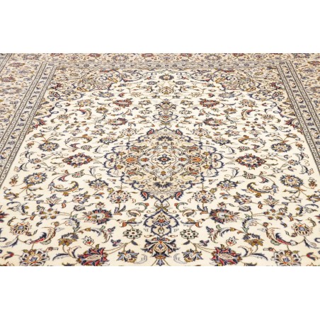 Tappeto Kashan Persia bianco verde 247x342