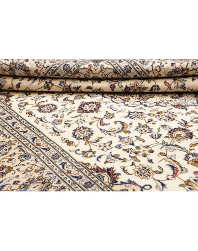 Tappeto Kashan Persia bianco verde 247x342