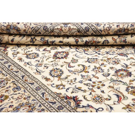 Tappeto Kashan Persia bianco verde 247x342