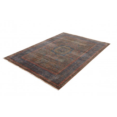 Tappeto Mamlouk Pakistan azzurro marrone 145x207