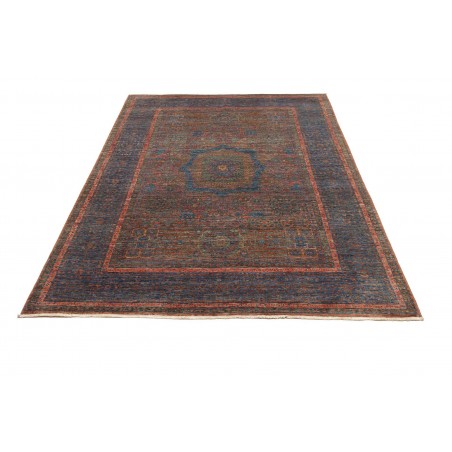 Tappeto Mamlouk Pakistan azzurro marrone 145x207