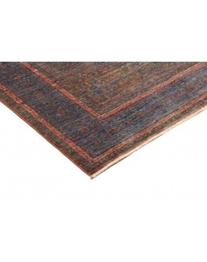 Tappeto Mamlouk Pakistan azzurro marrone 145x207
