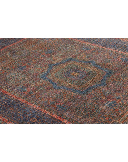 Tappeto Mamlouk Pakistan azzurro marrone 145x207