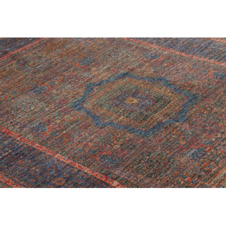 Tappeto Mamlouk Pakistan azzurro marrone 145x207