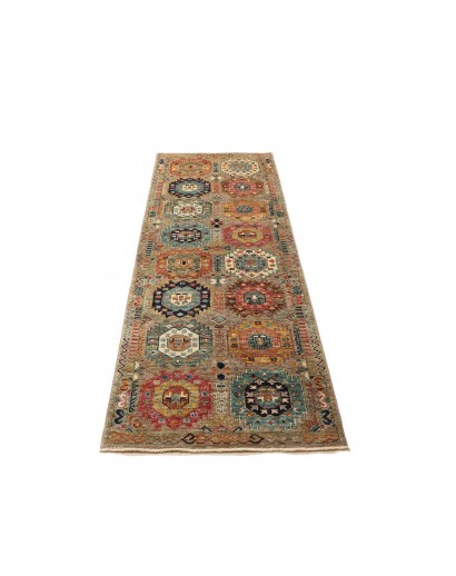 Tappeto Tribal Pakistan marrone grigio 80x243