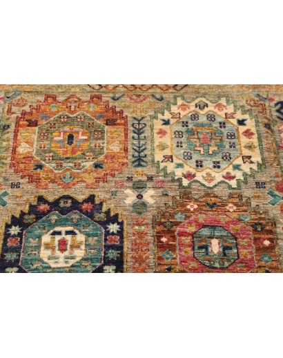 Tappeto Tribal Pakistan marrone grigio 80x243