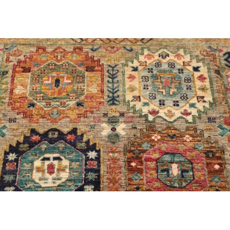Tappeto Tribal Pakistan marrone grigio 80x243