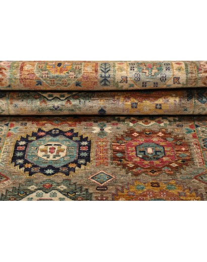 Tappeto Tribal Pakistan marrone grigio 80x243