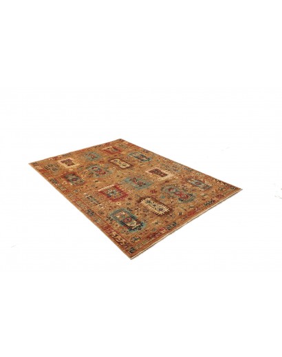 Tappeto Tribal Pakistan arancione 145x208
