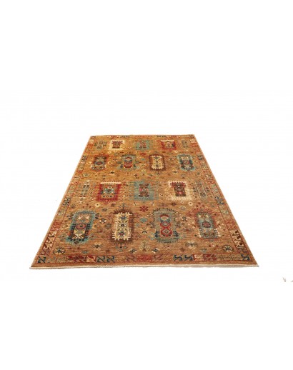 Tappeto Tribal Pakistan arancione 145x208