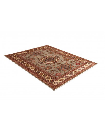 Tappeto Kazak Fine Pakistan marrone grigio 154x200