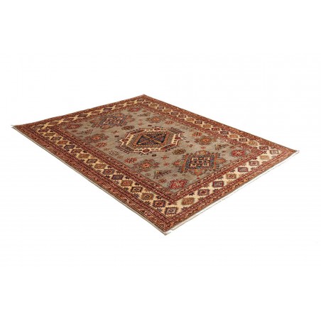 Tappeto Kazak Fine Pakistan marrone grigio 154x200