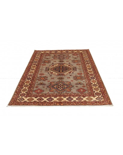 Tappeto Kazak Fine Pakistan marrone grigio 154x200