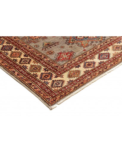 Tappeto Kazak Fine Pakistan marrone grigio 154x200