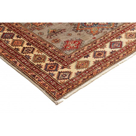 Tappeto Kazak Fine Pakistan marrone grigio 154x200