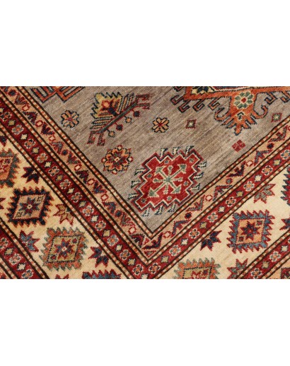 Tappeto Kazak Fine Pakistan marrone grigio 154x200