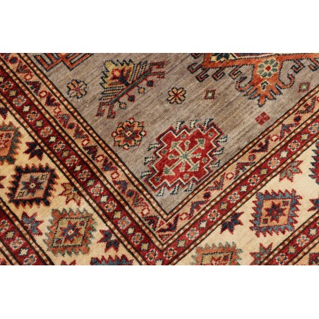 Tappeto Kazak Fine Pakistan marrone grigio 154x200
