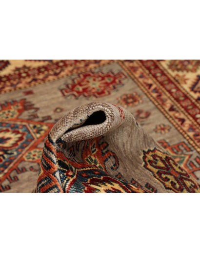 Tappeto Kazak Fine Pakistan marrone grigio 154x200