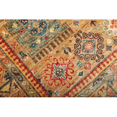 Tappeto Tribal Pakistan arancione verde 146x211