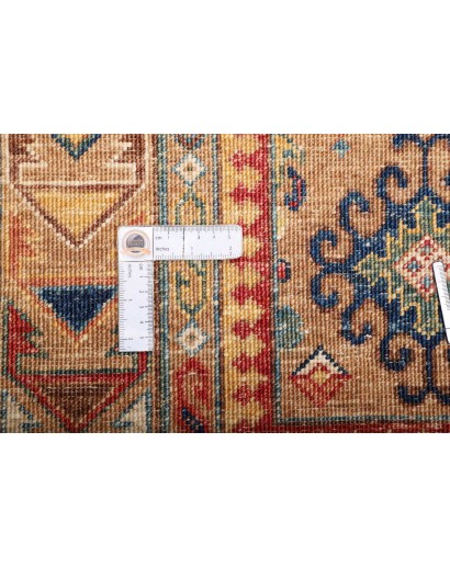 Tappeto Tribal Pakistan arancione verde 146x211
