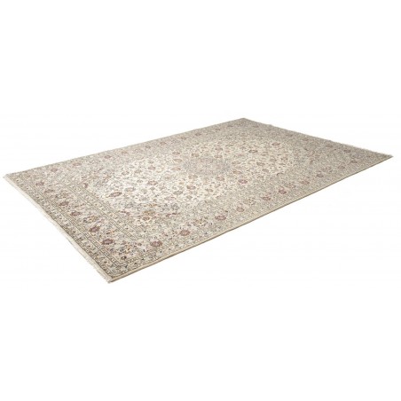 Tappeto Kashan Persia bianco verde 202x303