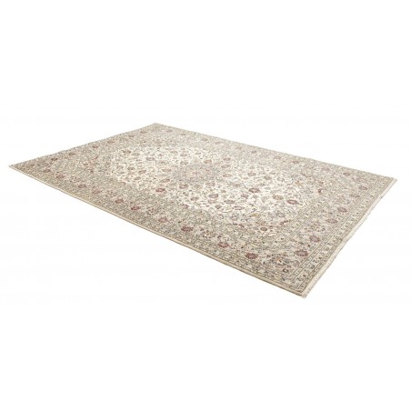 Tappeto Kashan Persia bianco verde 202x303
