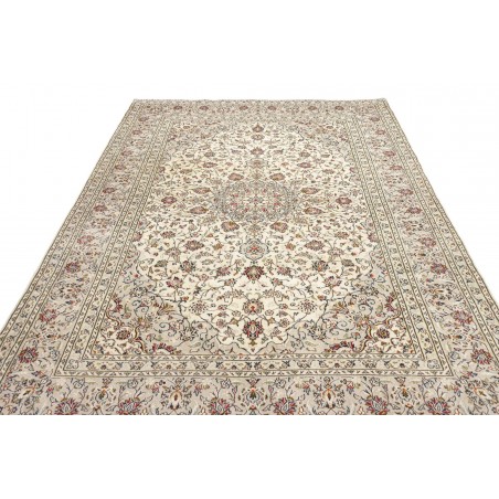 Tappeto Kashan Persia bianco verde 202x303