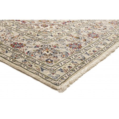 Tappeto Kashan Persia bianco verde 202x303