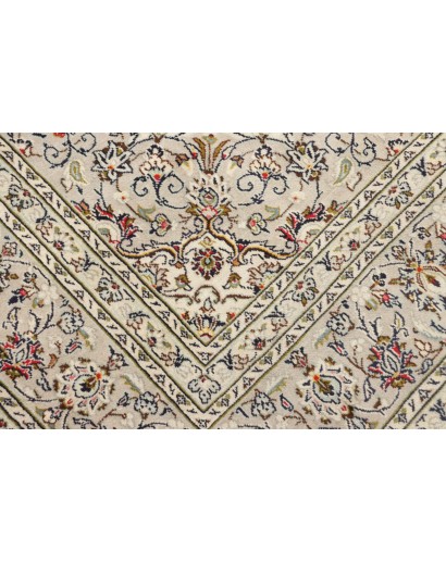 Tappeto Kashan Persia bianco verde 202x303