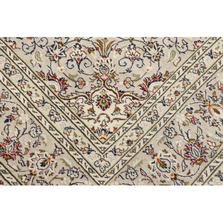 Tappeto Kashan Persia bianco verde 202x303