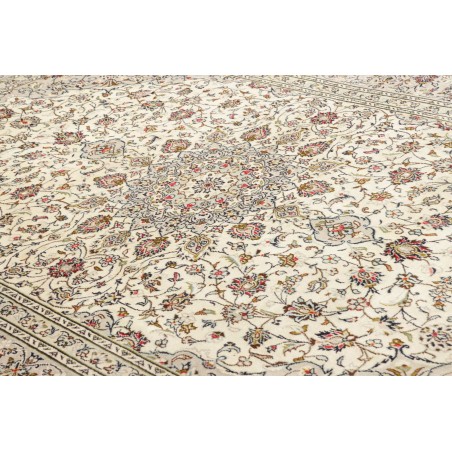 Tappeto Kashan Persia bianco verde 202x303