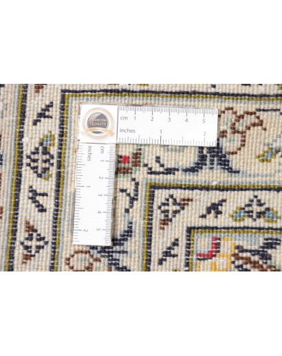 Tappeto Kashan Persia bianco verde 202x303